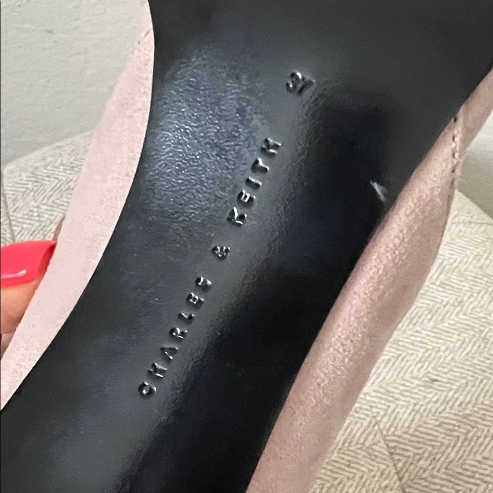 Charles & Keith Satin Crystal-embellished Stiletto-heel Sandels in Mauve in 37 - Picture 11 of 13